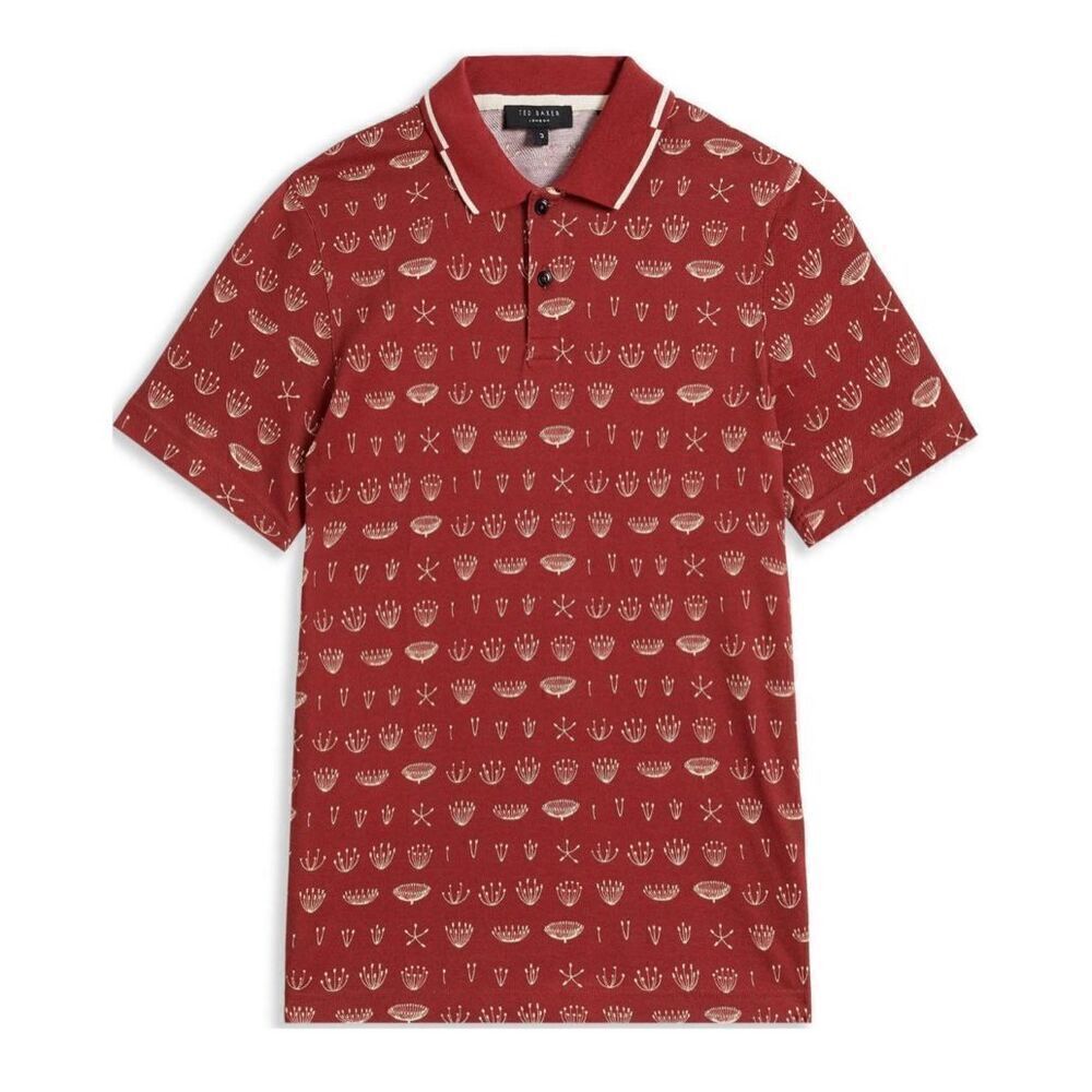 NWT‎ TED BAKER ~ London Colves Printed Polo